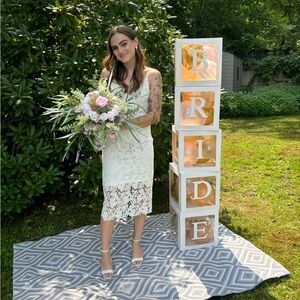 Lulu's Ivory Lace Dress